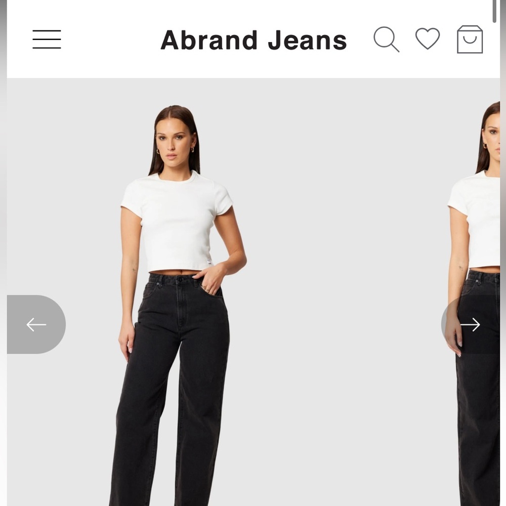 Abrand Carrie Black Jeans